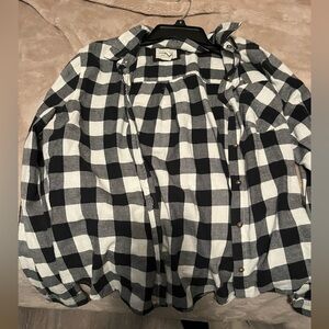 Black and white flannel